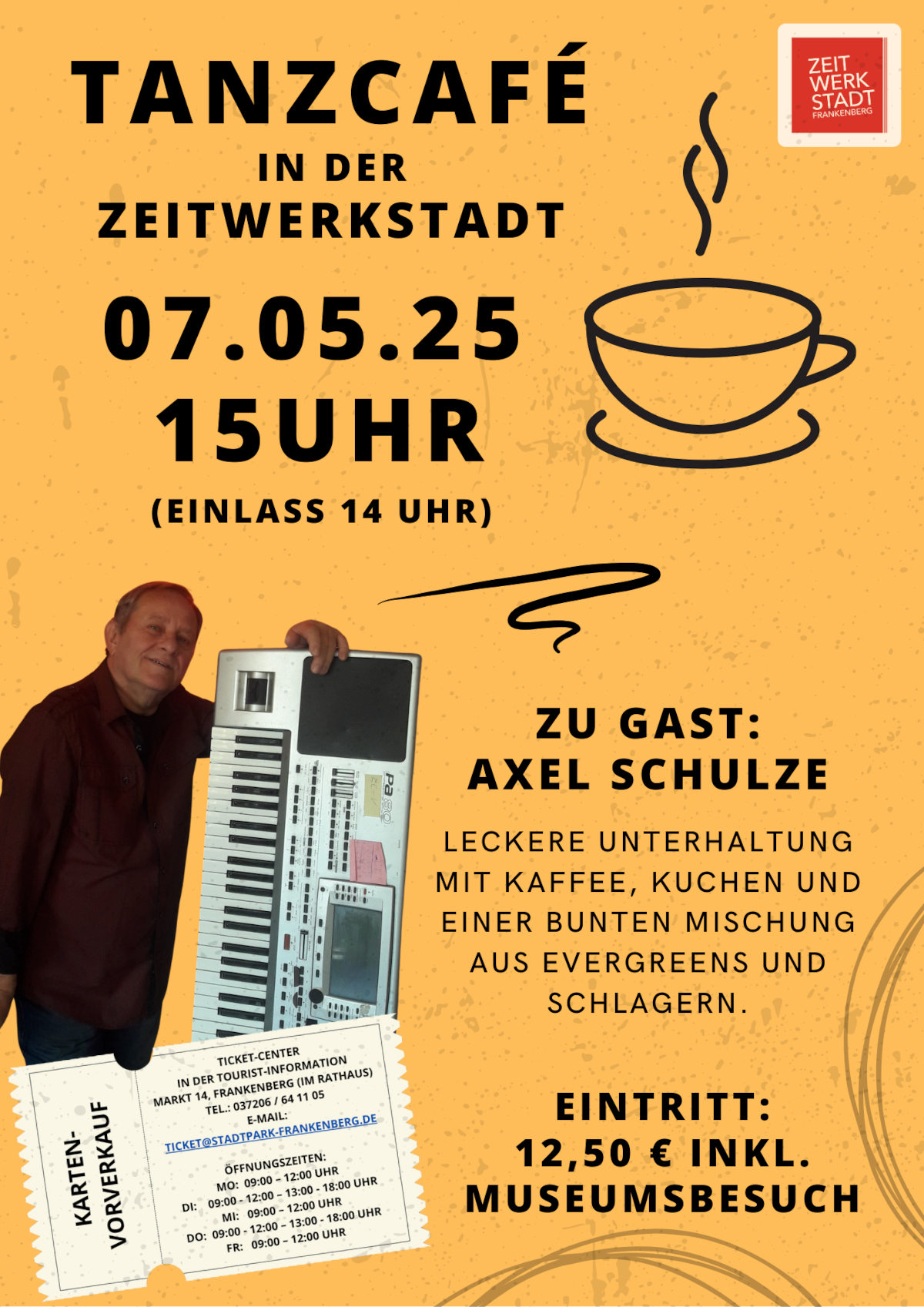 Tanzcafé mit Axel Schulze im Erlebnismuseum ZeitWerkStadt