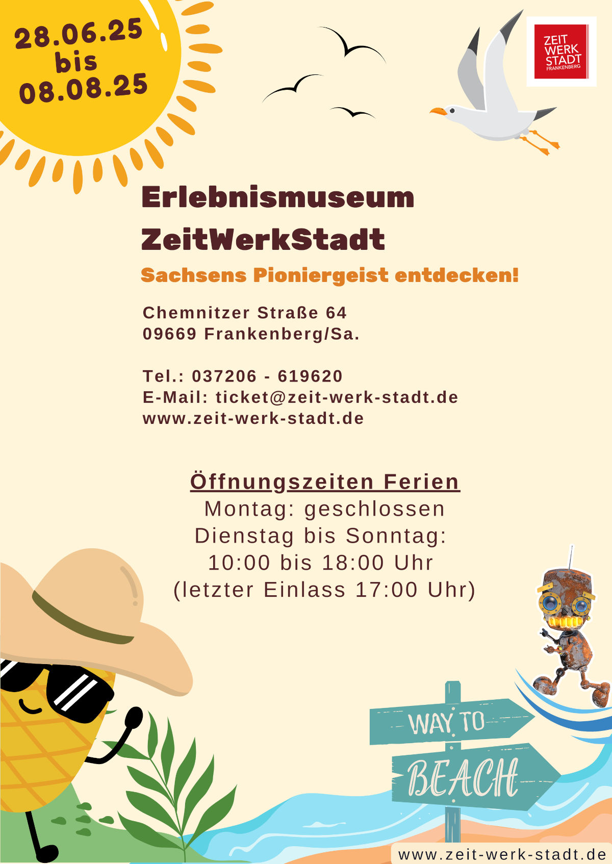 Sommerferienprogramm 2025 in der ZeitWerkStadt Sommerferienprogramm 2025 in der ZeitWerkStadt
