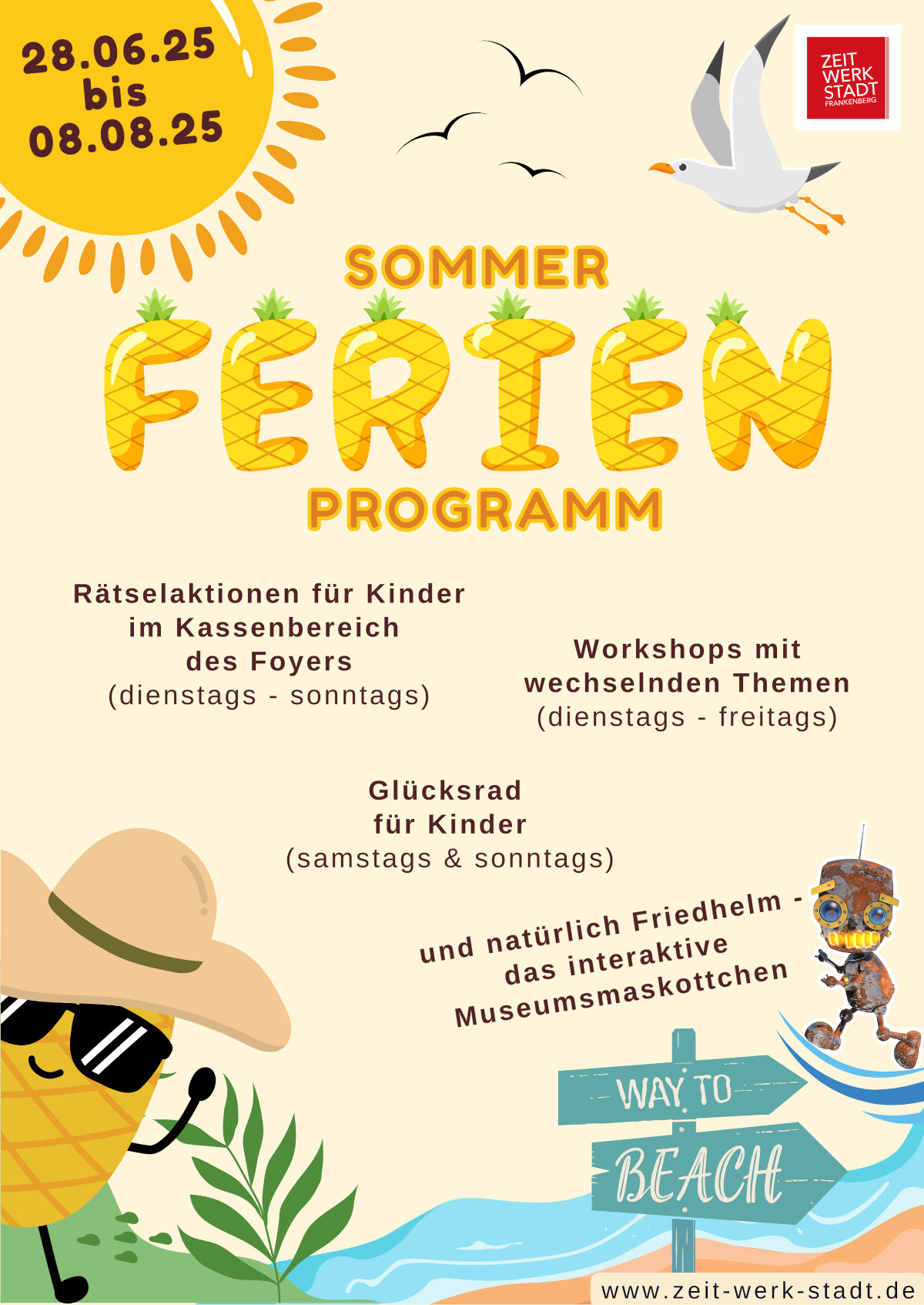 Sommerferienprogramm 2025 in der ZeitWerkStadt Sommerferienprogramm 2025 in der ZeitWerkStadt